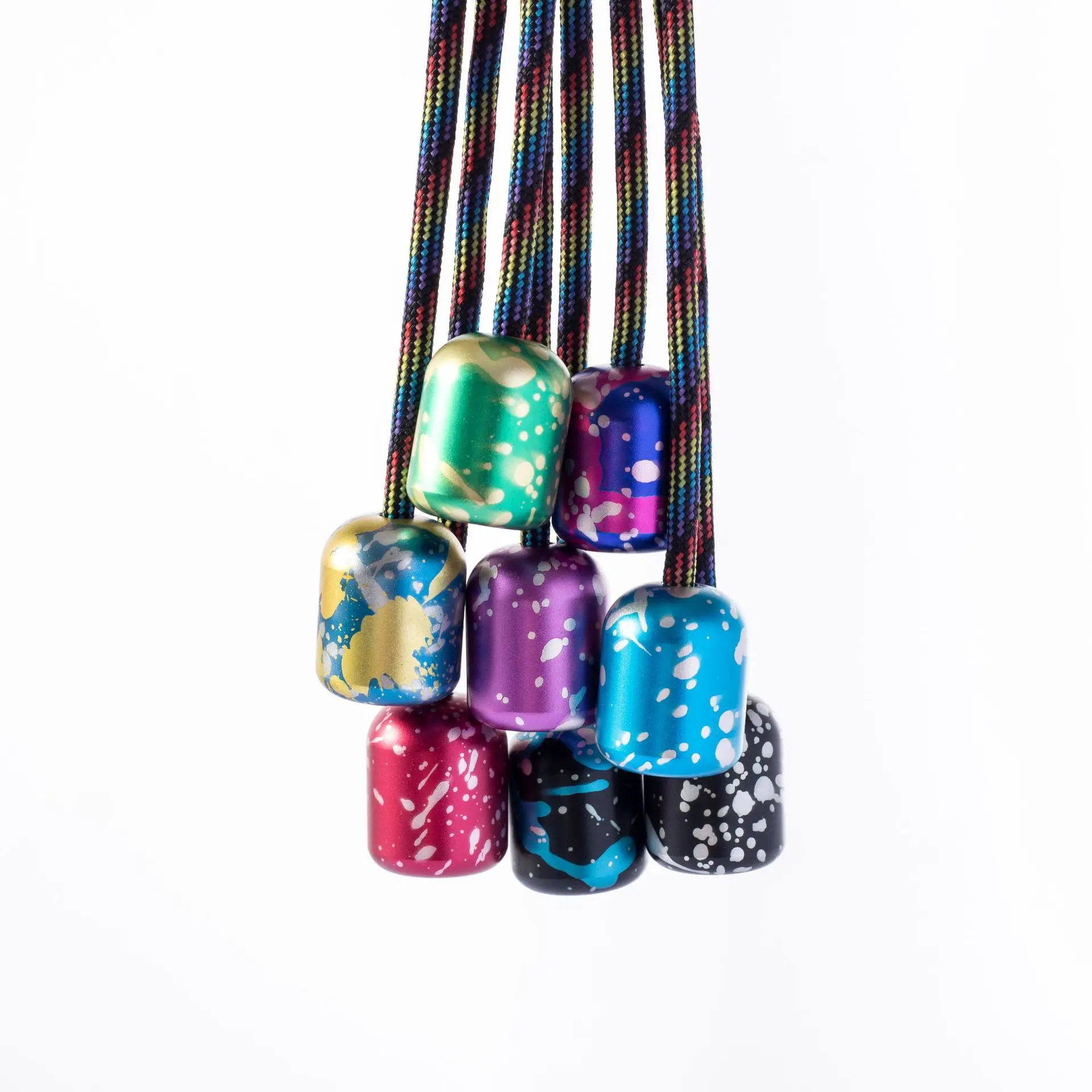 Single/dual Colour Fidget Beads Begleri Worry Beads Aluminium Alloy Finger Skill Paracord Stress Extreme Finger Movement Toys