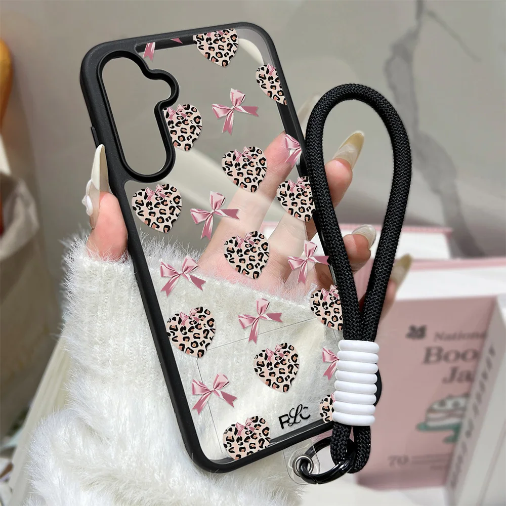 Silikon Matt Herzförmige Handyhülle für Samsung S26 Ultra Funda Galaxy S25 FE S24 S23 Ultra S26ultra Schutzhülle mit Trageriemen