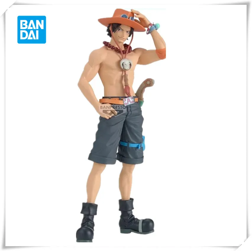 

Bandai Original BANPRESTO Anime ONE PIECE DXF Portgas D Ace PVC Action Figure Collectible Model Toy Gifts