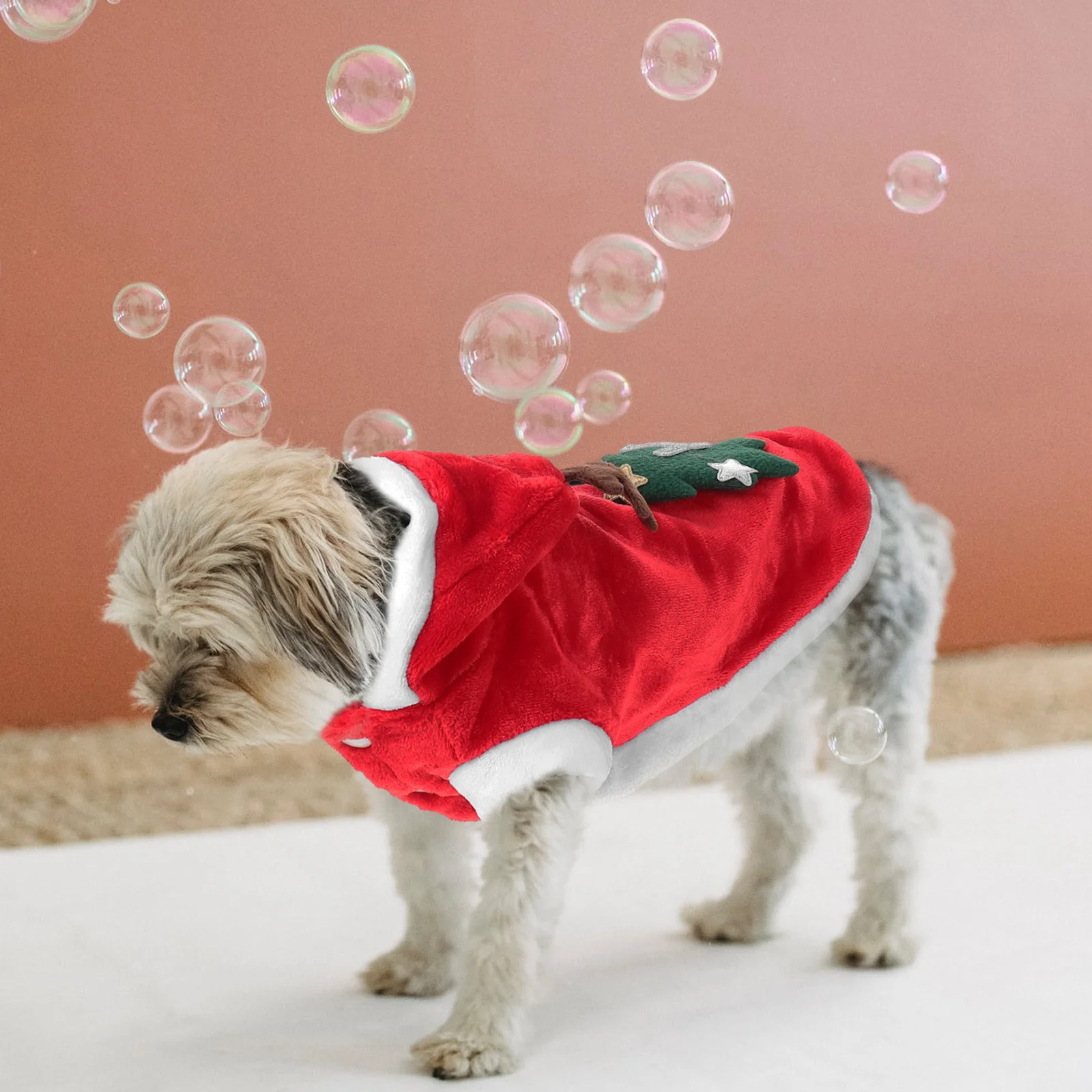 

1Pcs Christmas Style Pet Garment Soft Flexible Xmas Party Clothes Dog Cat Costume Breathable Apparel Dog Cosplay Clothes
