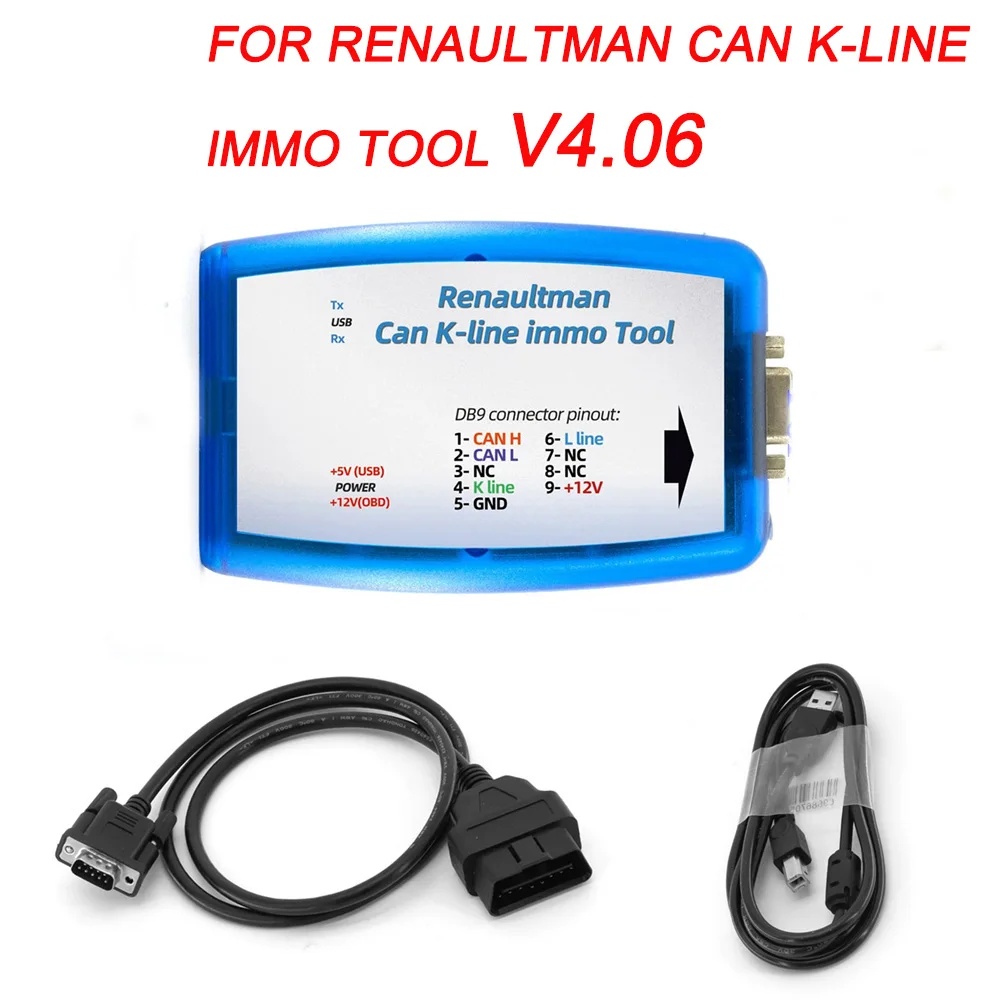 For Renault V4.06 CAN/K-line Immo Tools  For OBDII Latest Version Hot Sale Fully Automatic ECU Programmer R / W EEPROM Tool