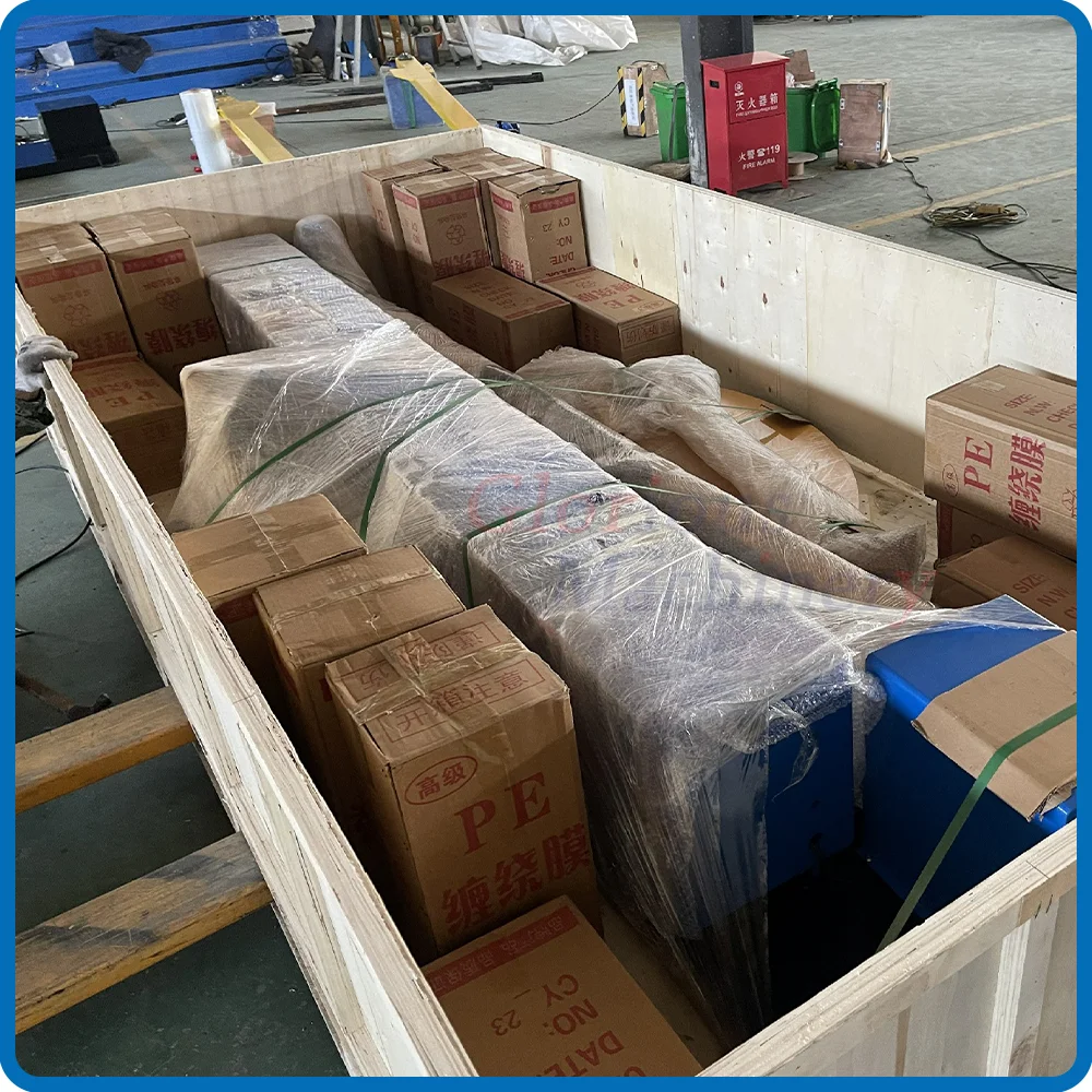 Stretch Film Wrap Packaging Machine for Pallet Wrapping and Door Wrapping with Big Wooden Box