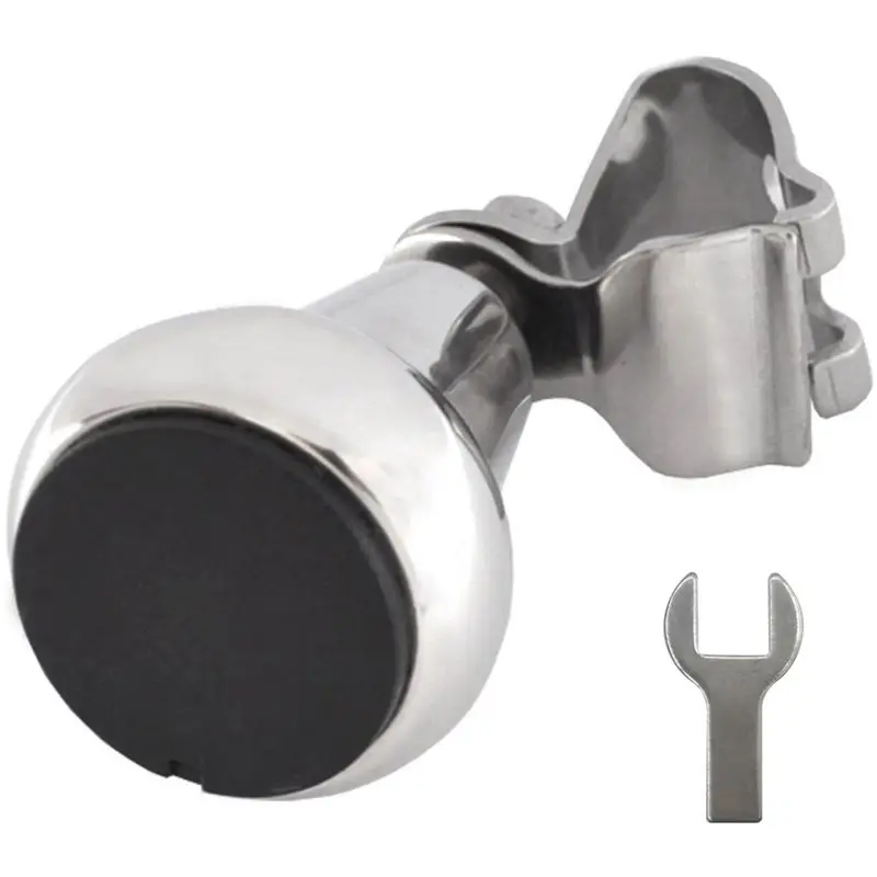 [NEW!ABKG】 Yacht For Marine Boat Steering Wheel Power Handle Cylindrical Ball Grip Knob Turning Helper Accessory
