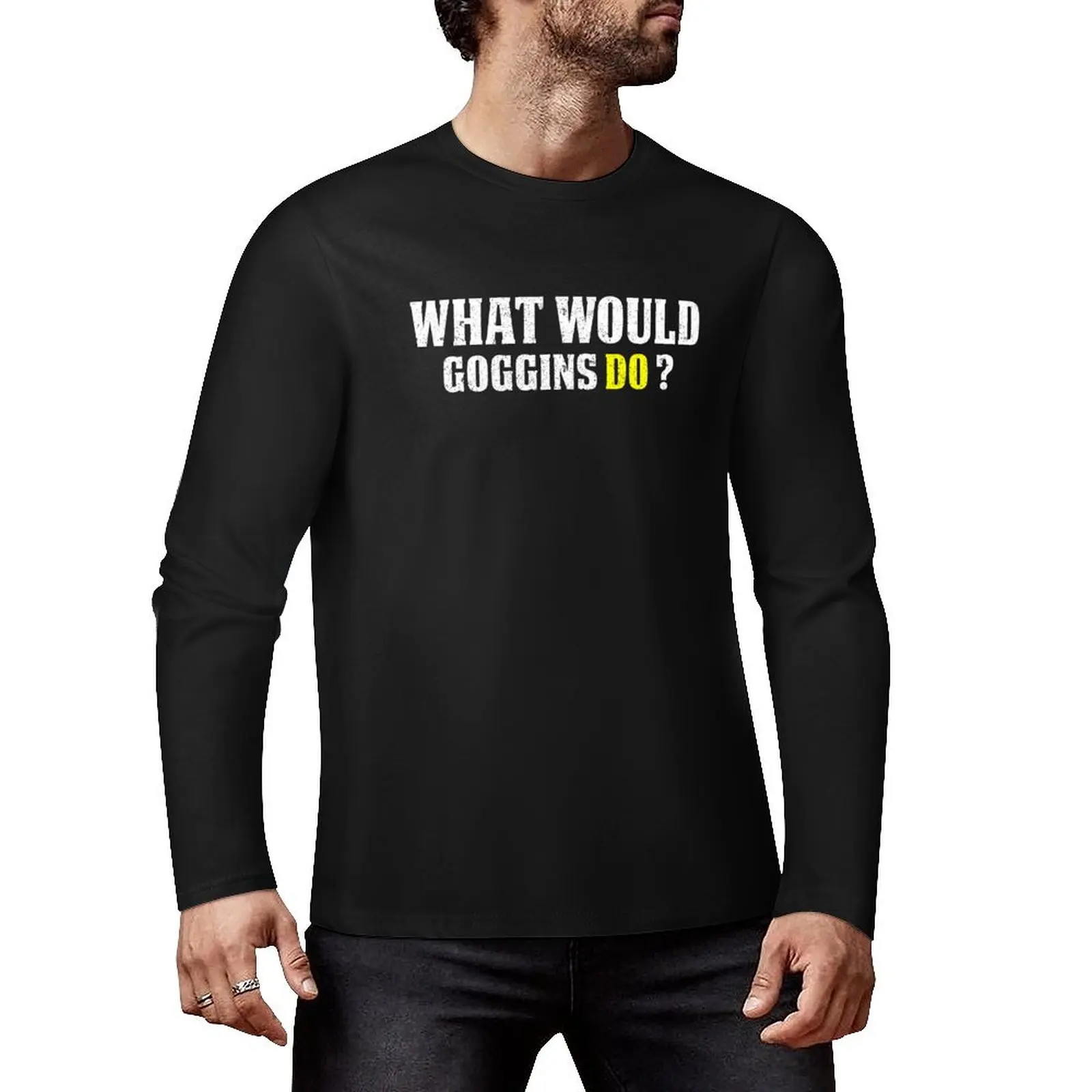 What Would Goggins Do Motivational vintage Gift Long T-Shirt anime clothes sublime t shirt Men's t-shirt