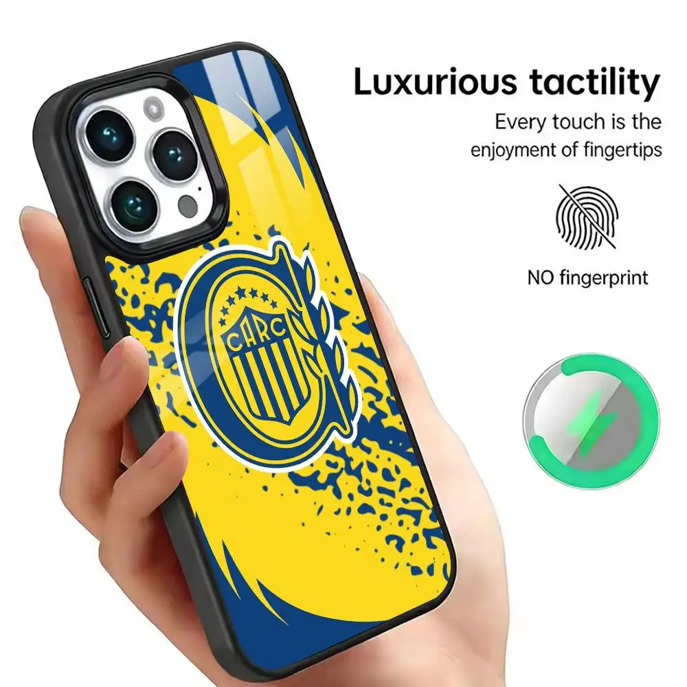 Flag A-Atletico Rosario Central Phone Case For iPhone 11,12,13,14,15,16,17,18Plus,Pro,Max for Wireless Charging