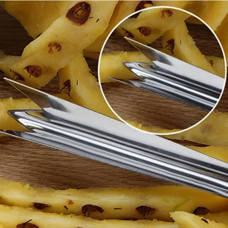1pcs Pisau Nanas Ananas Keluli Tahan Karat  Pengupas Buah Alat Sayur Alat Dapur Pintar Pemproses Shovel Fruit Tools Kitchen