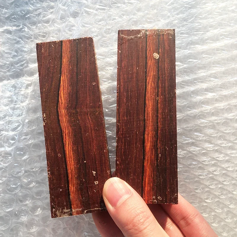 2 шт., красный сандал для рукоятки ножа «сделай сам», изготовление различных материалов для рукоделия, 120x40x10 мм