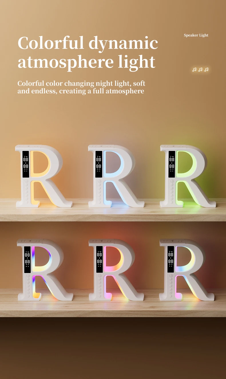 Multi-Function RGB Wireless Charger with Bluetooth Speaker & Night Light - Image 4