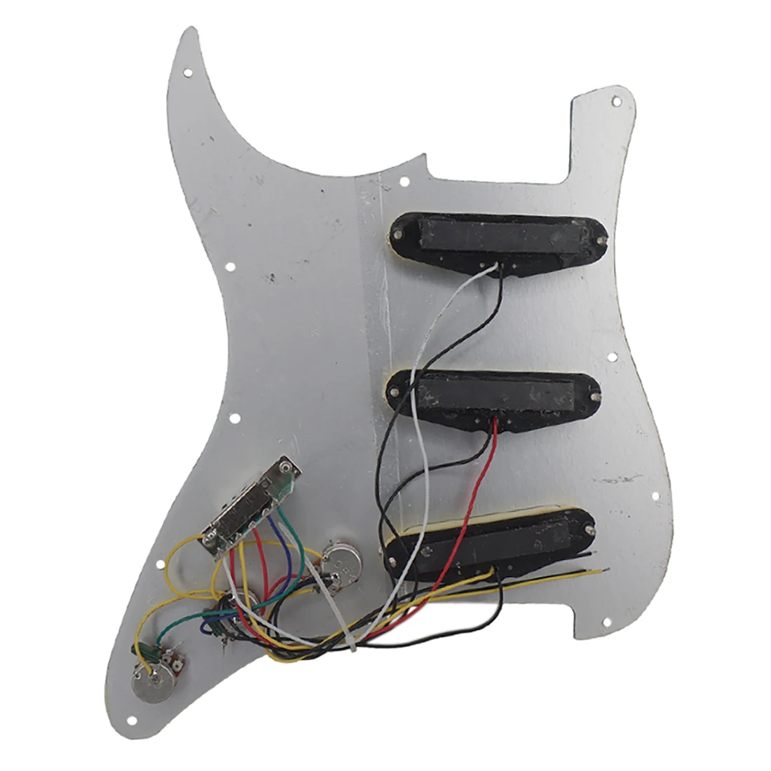 A57T مجموعة من 11 حفرة الغيتار Pickguard ST SSS اللوحة الخلفية مع المقابض نصائح 52/52/52 مللي متر لاقط يغطي ل Sq St الغيتار الملحقات