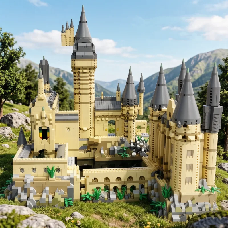 

FUNXINEE DIY Magic Castle Building Blocks STEM Educational Toy DIY Model Kit Desktop Decoration Assembly Gift for Kids 6369pcs