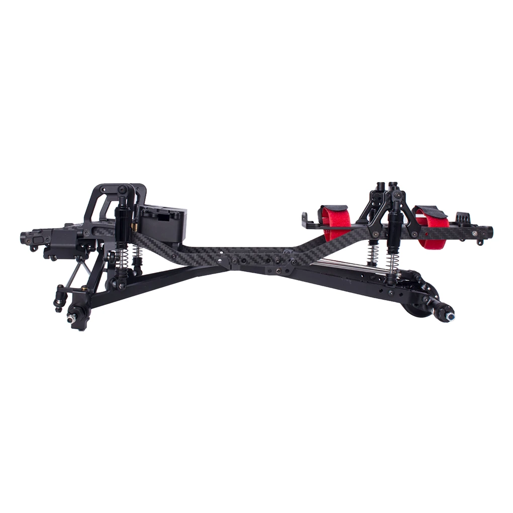 Zestaw ramy metalowej podwozia 1/10 CNC do gąsienic 1/10 RC Desert Truck Axial SCX10 I II III Pro TRX4 Capra RC Chassis Frame Part