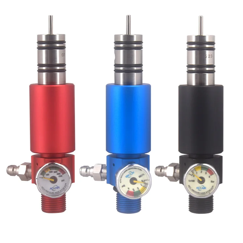 

HPA New Gas Cylinder Refill Pressure Regulator Valve Air Tank Soft Adapte Connector Valvula Reguladora Diving Aquarium Station