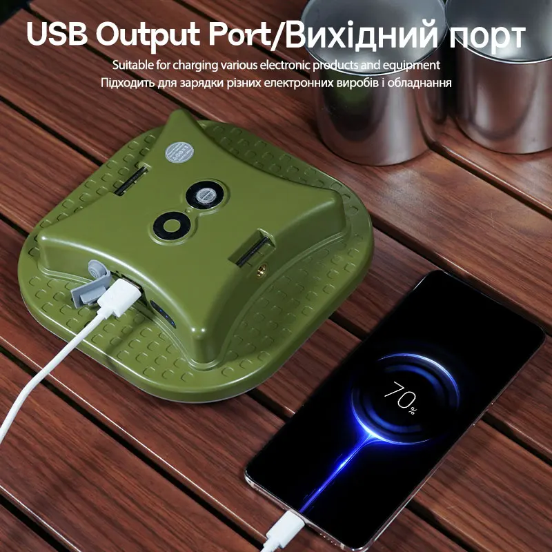 MOSLIGHTING 1600LM linterna de Camping 80W recargable 4 modos de luz LED iluminación portátil para acampar al aire libre con lámpara colgante magnética