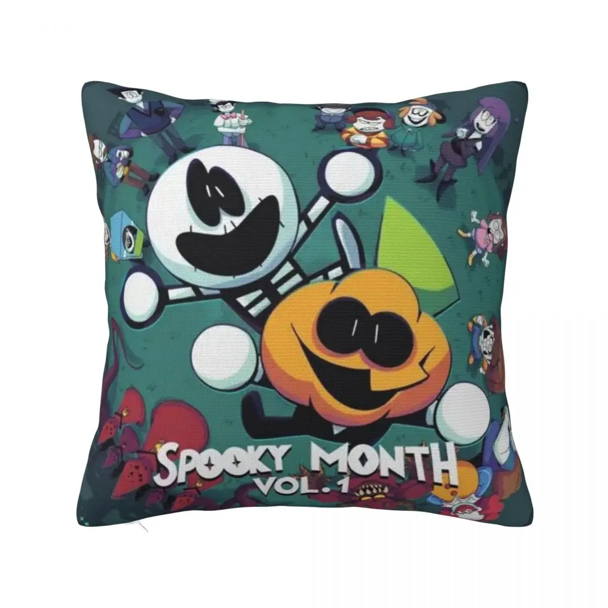 Spooky Month Horror Cartoon Pillow Cover Soft Cover Decorative Throw Pillow Case Cover Home Dropshipping 45*45cm Multiple Sizes