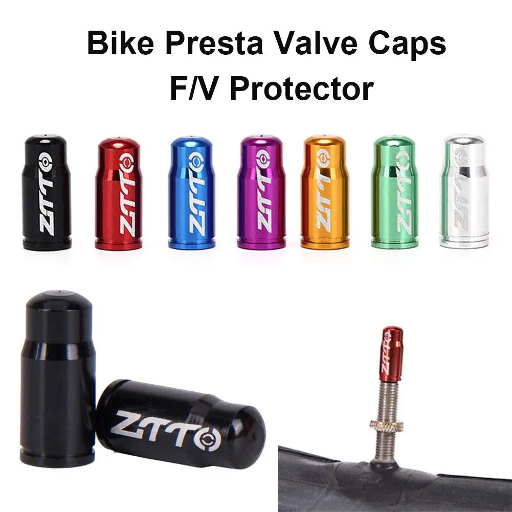 2pcs Mountain Road Bike Presta Cap Cap Dust Cover Aluminium Alloy For Scooter Car French American Y9v1