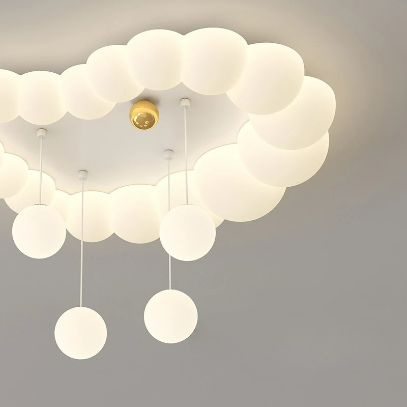 Modern Stylish Creative Lovely Bubble Cloud LED Ceiling Lights Art Indoor Lamp for Chidren's Bedroom Home Decoration Chandeliers