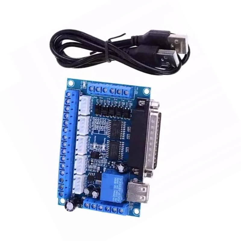 5 Axises CNCs Interfaces Adapters Breakouts Board for Steppers Motor Driver with USB Connection
