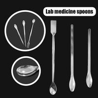 16/18/20cm Stainless Steel Drug Spoon Set Use For Chemistry/Medical/Dental Experiment Medicines in Lab Reagents Spatula