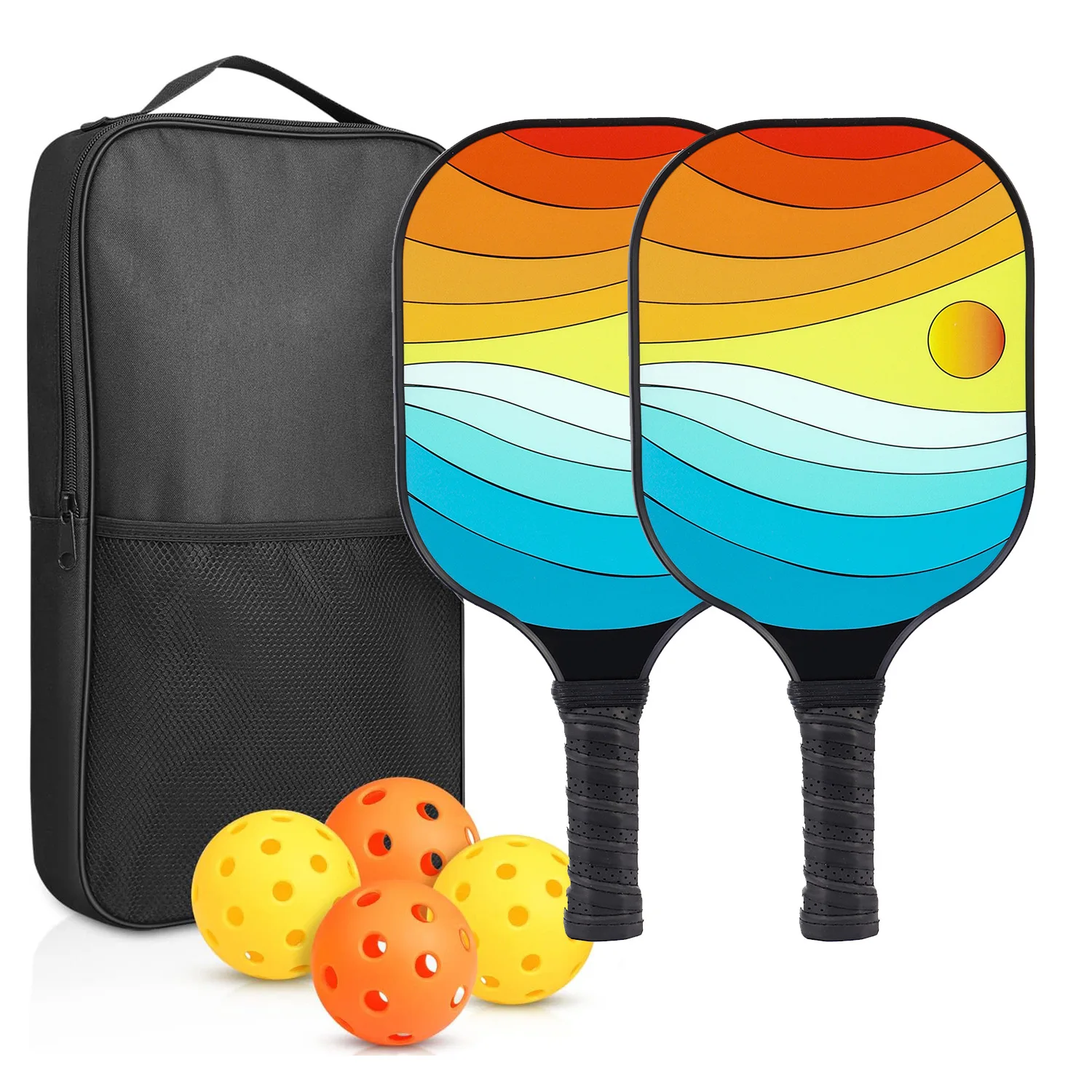 outdoor-leisure-entertainment-glass-fiber-strip-uv-pattern-design-pickleball-racket-crossborder-pickle-ball-paddle