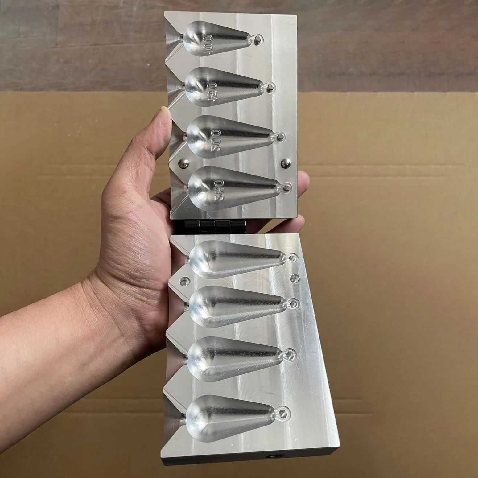 alloy  Mold 10g-250g Teardrop Lead Sinker Mold aluminum