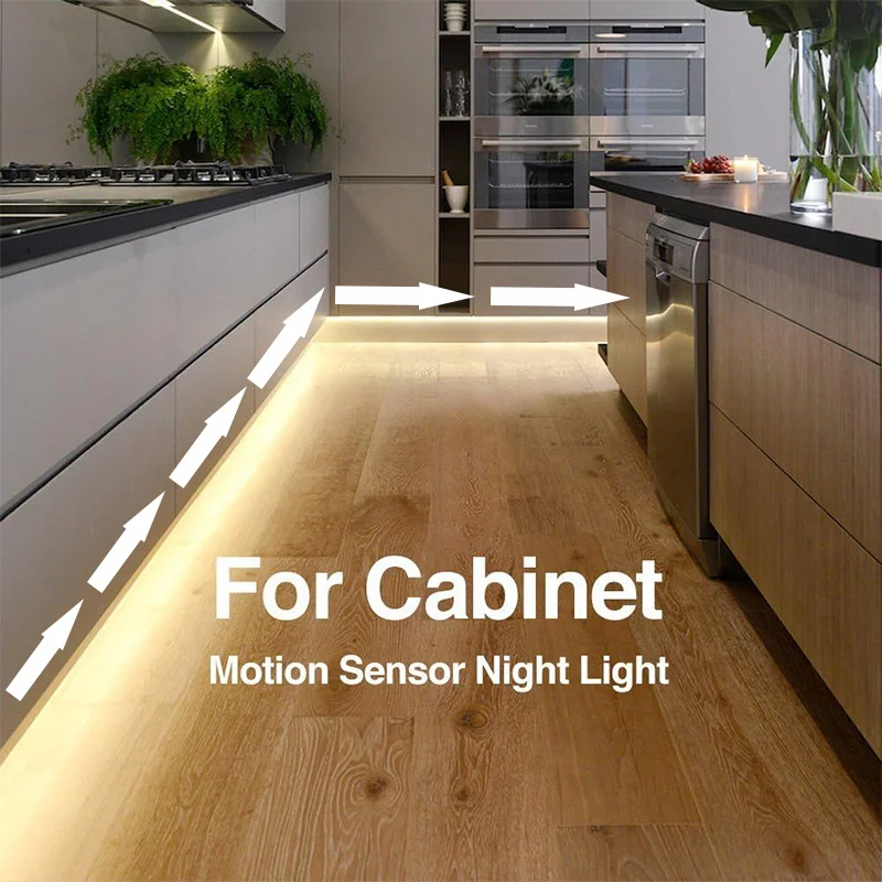 5V USB Motion Sensor LED Strip, Chase Effect Light for Stairs, Under Bed and Under Cabinet Lighting