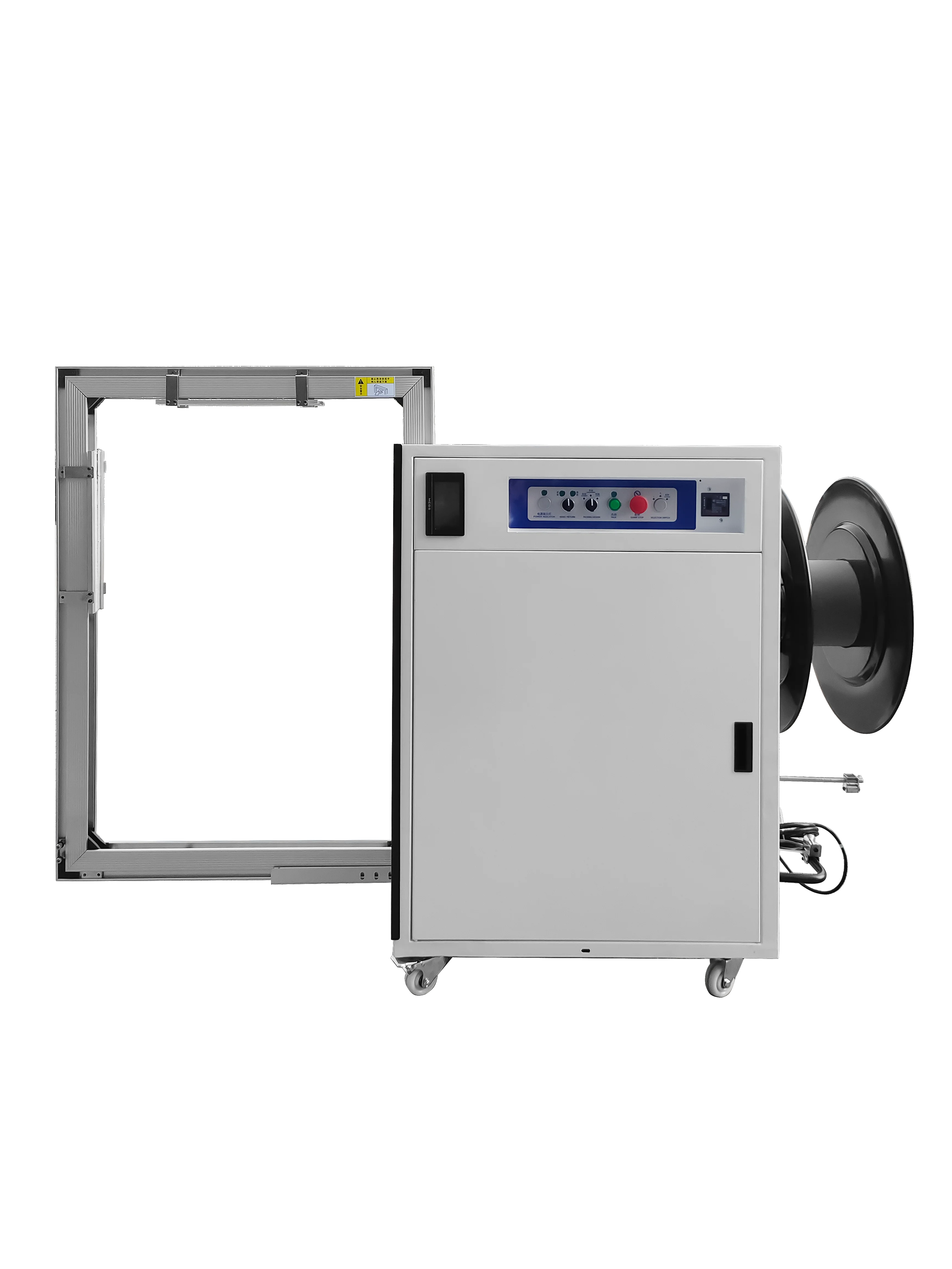 

Beyond Pack High Workbench Servo-driven Automatic Strapping Machine BY-P03 Servo-motor PLC-Controlled High Speed Strong Tension