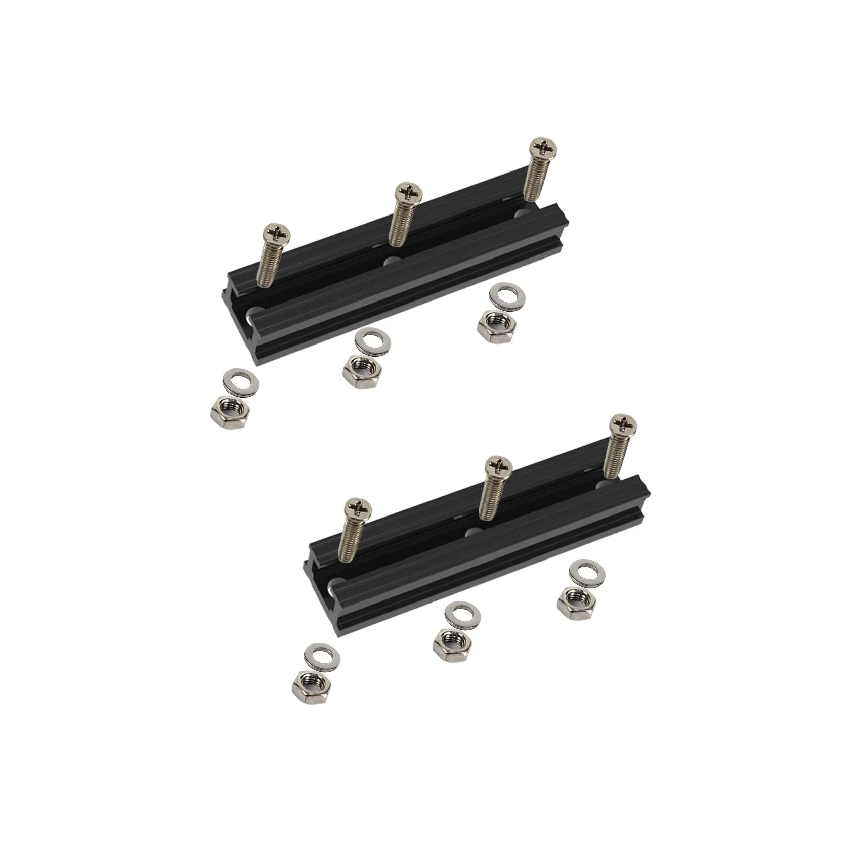 4-16in Kayak Track Mount Rail, Light/Medium Duty Polymer Track, Compatible with 1/2in Wide Track Screws