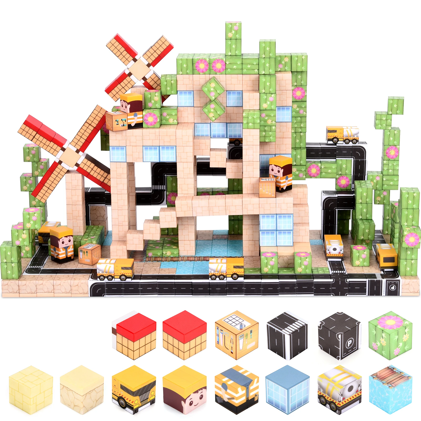 

Пользовательские 100 шт. 2025 магнитные строительные блоки. Яркие цвета, свободное здание, улучшают STEM и навыки игры. Идеальный праздничный подарок.