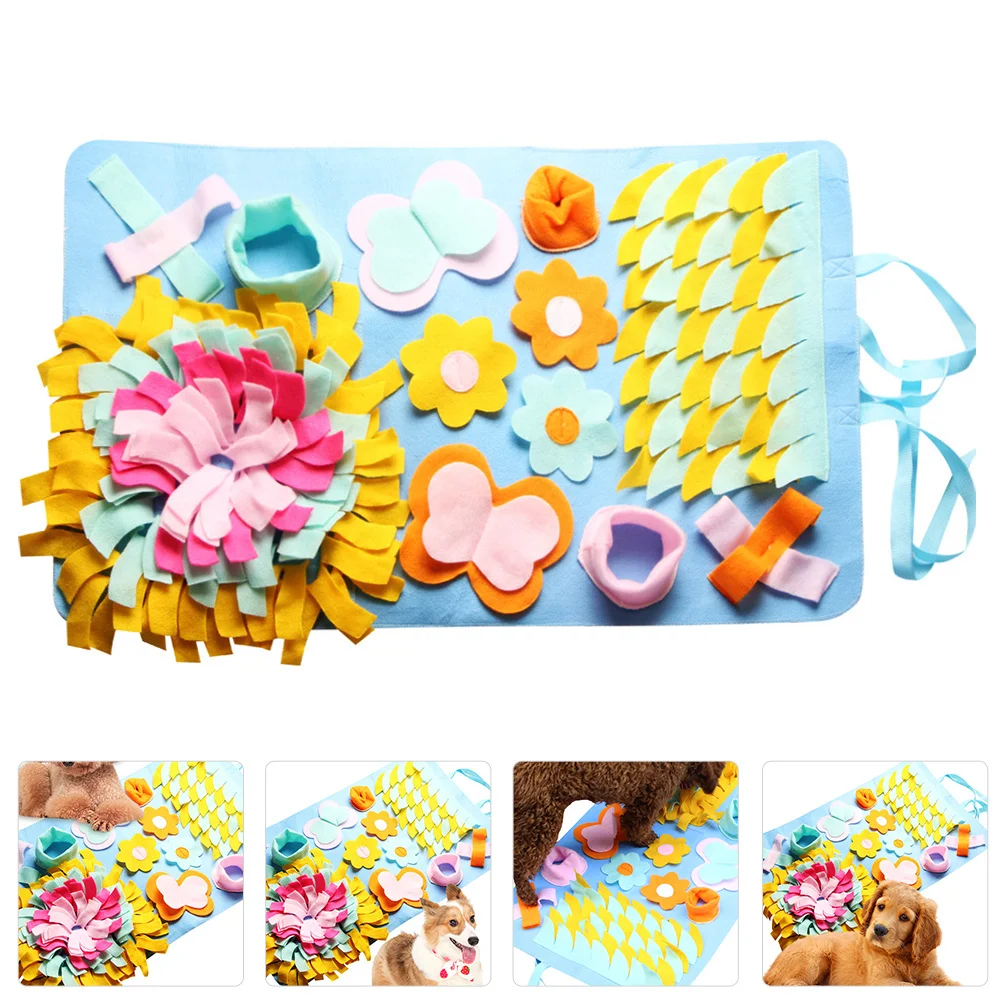 

1Pcs Sniffing Mat Pet Dog Interactive Training Feeding Snack Puzzle Game Mental Stimulation Aid Dog Training Mat