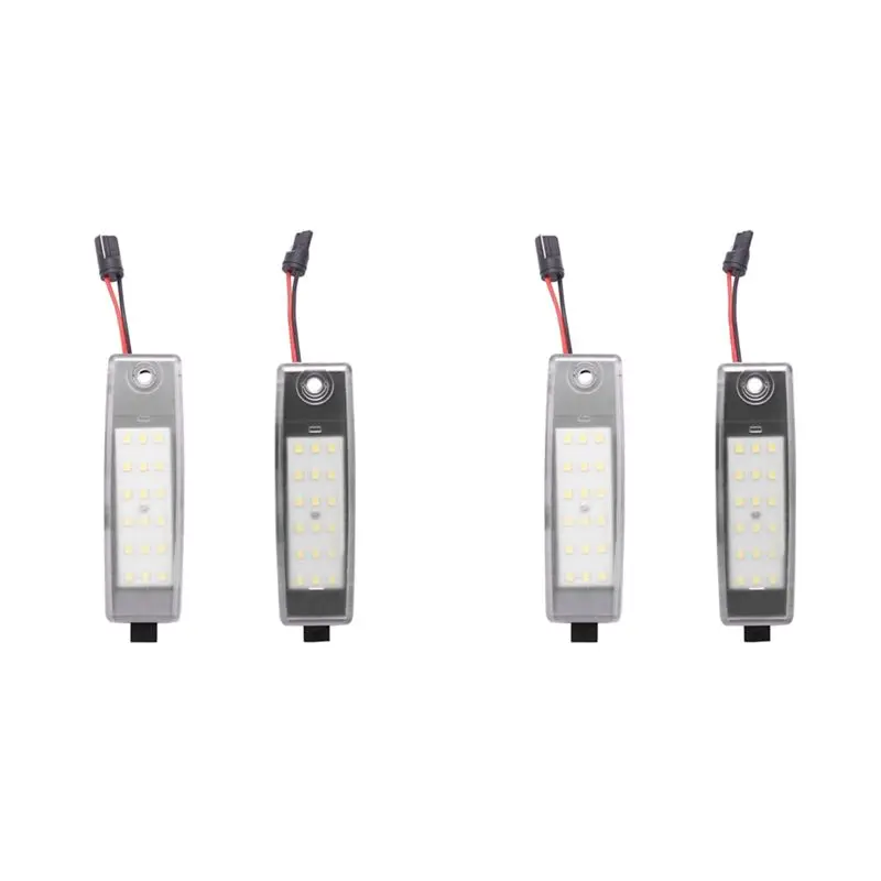 

2Pair White Led Number License Plate Light Replacement For Toyota Hiace Hi-Ace H200 2004-2012 Car Accessories-T61C