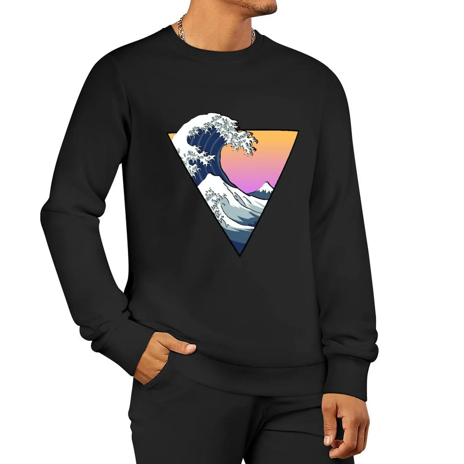 

Great Wave Aesthetic Sweatshirt japanese style aesthetic clothing mens clothing oversize sweatshirts