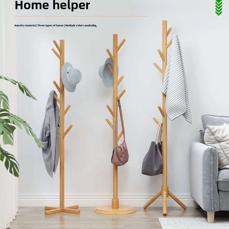 

Новая модель напольной вешалки для одежды от пола до потолка, вертикальная прикроватная вешалка, многофункциональная мобильная вешалка.