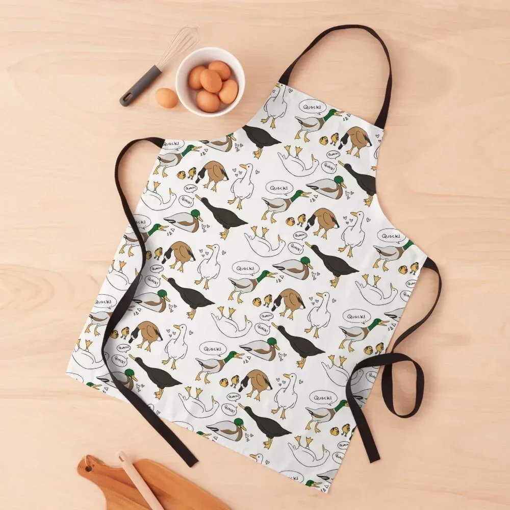 

ducks! Apron Beauty New year's christmas kitchen cloths Hairdresser Apron