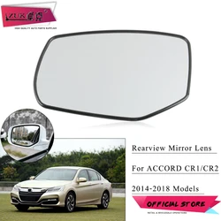 Car Heated Outer Rearview Side Mirror Lens Glasses For HONDA ACCORD Asian 2014 2015 2016 2017 2018 76253-T2F-R01 76203-T2F-R01