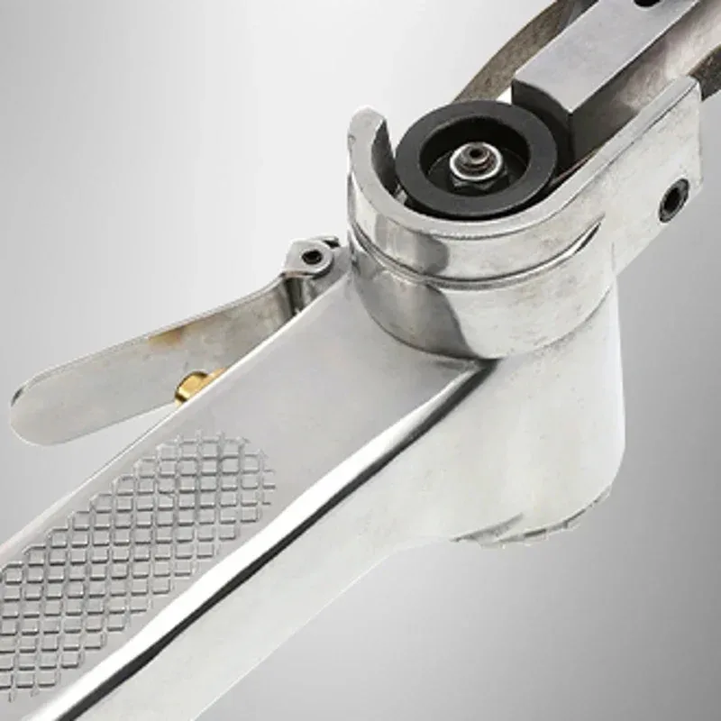 

3/8 Inch Air Belt Sander Pneumatic Sanding Buffing Tools 10mm Air Belt Grinder Pneumatic Belt Sander for Air Compressor
