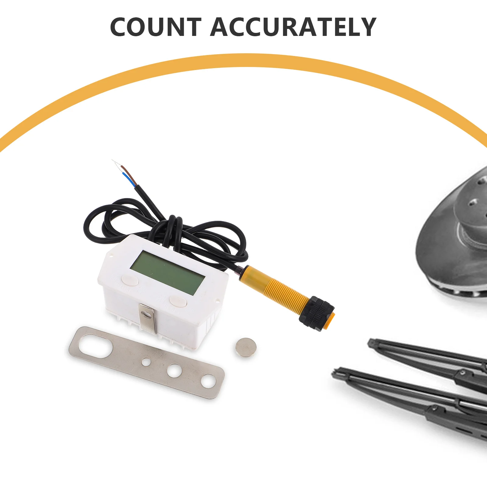 1Set الرقمية الميكانيكية عداد الفرس الاستخدام الصناعي أداة العد الدقيقة لكمة الفرس عداد