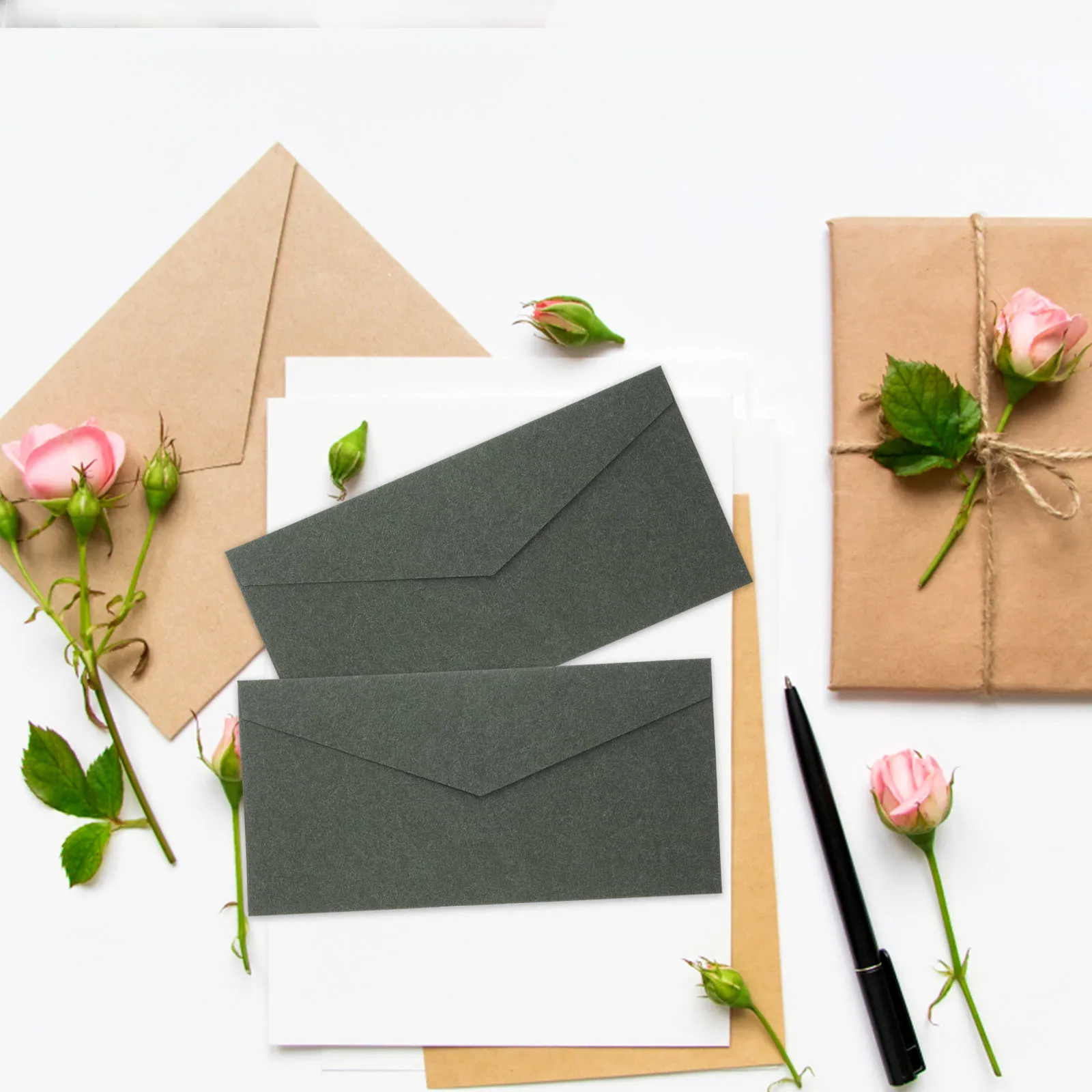 

10 шт. декоративные свадебные конверты, открытки, приглашения, нежные многофункциональные