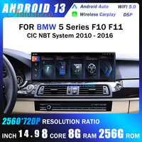 Android 13 Carplay 4G ID8 14.9 Inch For BMW 5 Series F10 F11 F18 Car Multimedia Player GPS Navigation Auto Radio Screen Headunit