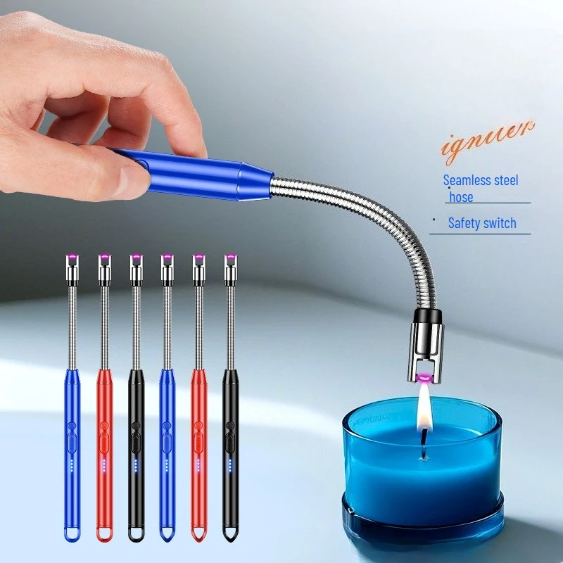 

Charging Pulse Lighter Can Resist Strong Winds with Visible Electricity 360 Degrees Rotating Kitchen Outdoor Barbecue Igniter