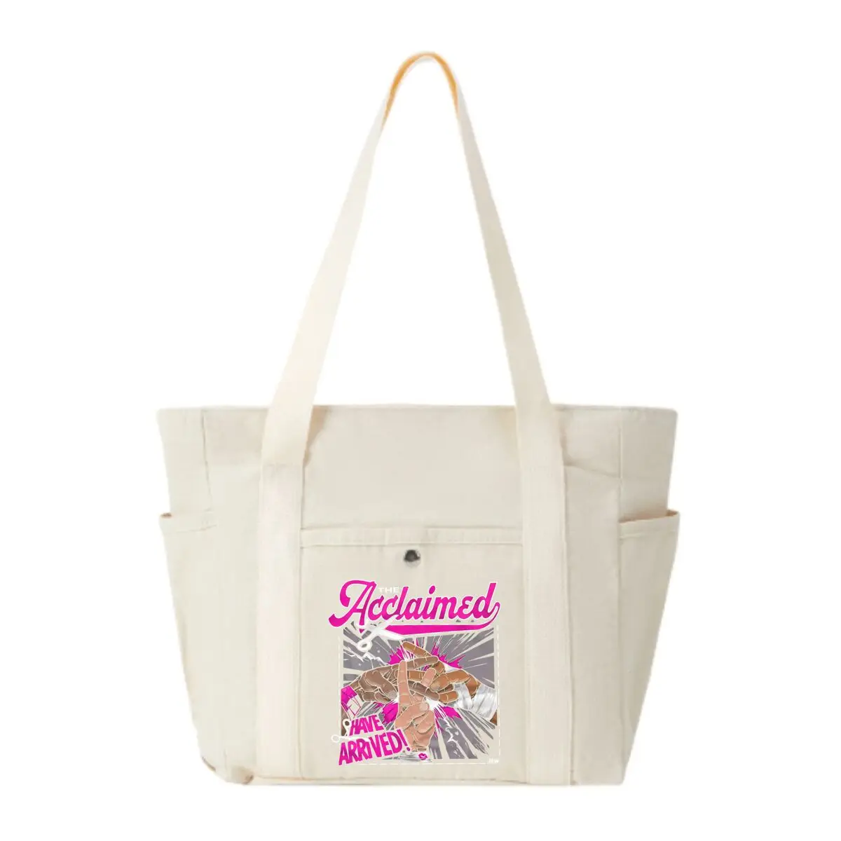 

Acclaimed Arrival Pop Culture Art Large Capacity Tote Bag Commuting Canvas Shoulder Bag