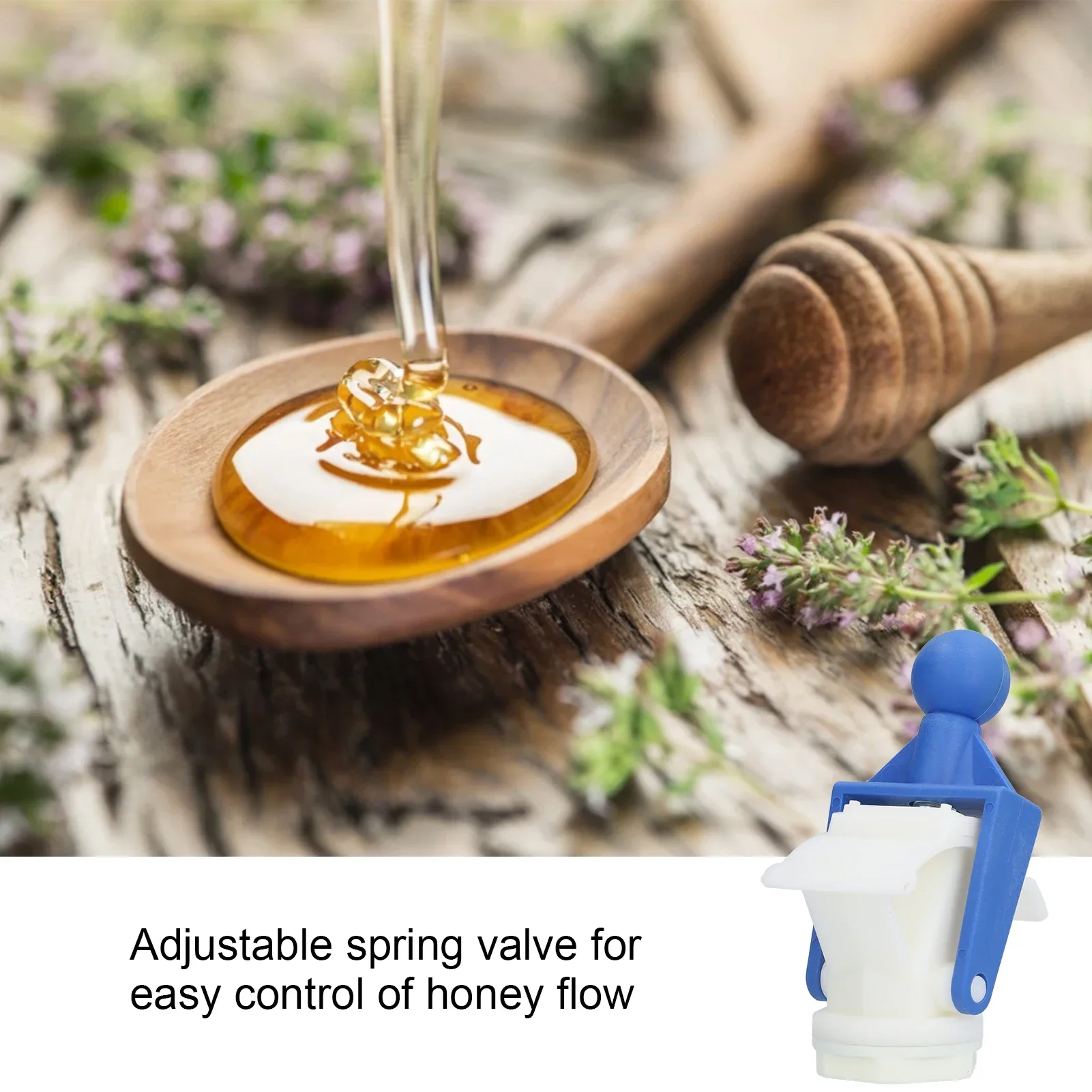 Plastic Honey Gate Valve With Screwdriver Honey Extractor Accessory Beekeeping Supplies
