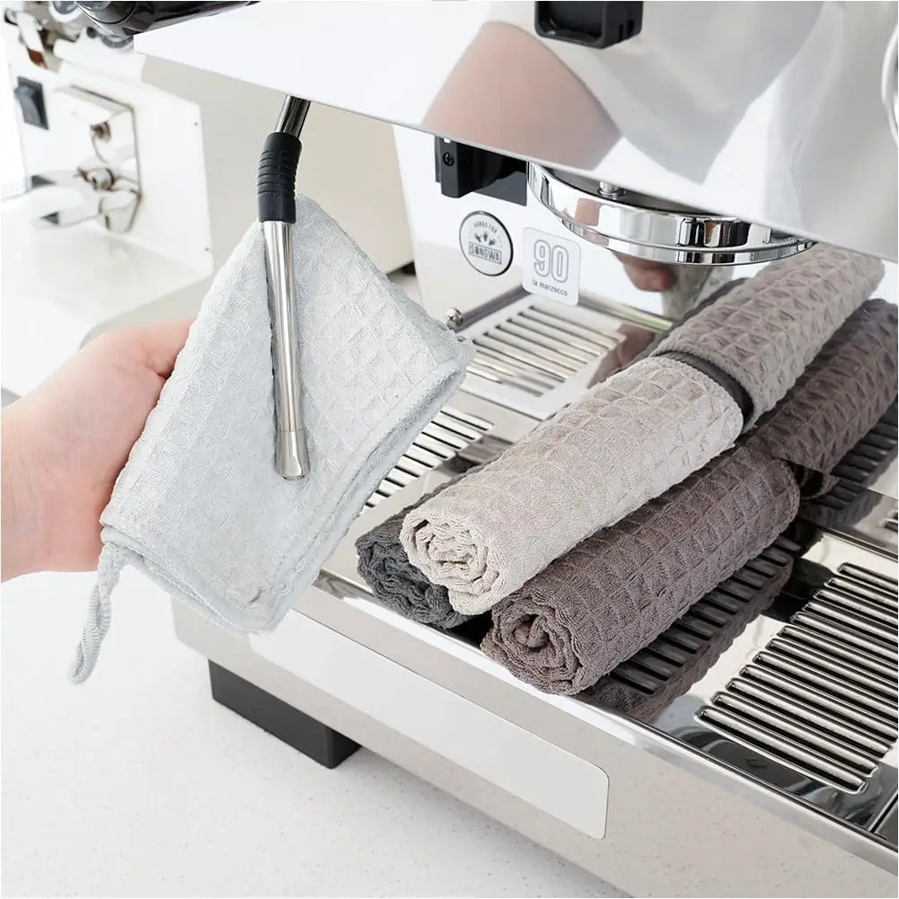 

Professional Microfiber Cleaning Towels, 4-Pack for Espresso Machines and Countertops