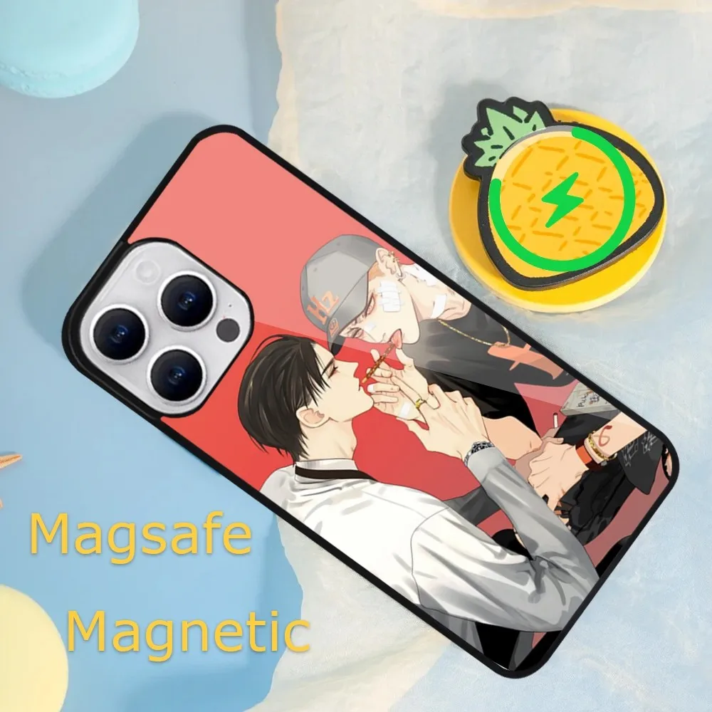 Manga 19 Days Gay Phone Case For iPhone 15 14 13 12 11 Plus Pro Max Magsafe Magnetic Wireless Charging