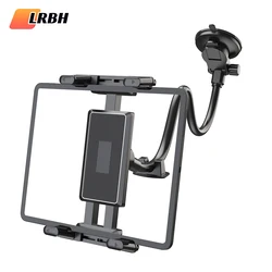 Dashboard Tablet Holder for Car Suction Cup Car Windshield Mount with Large Clamp for All 5