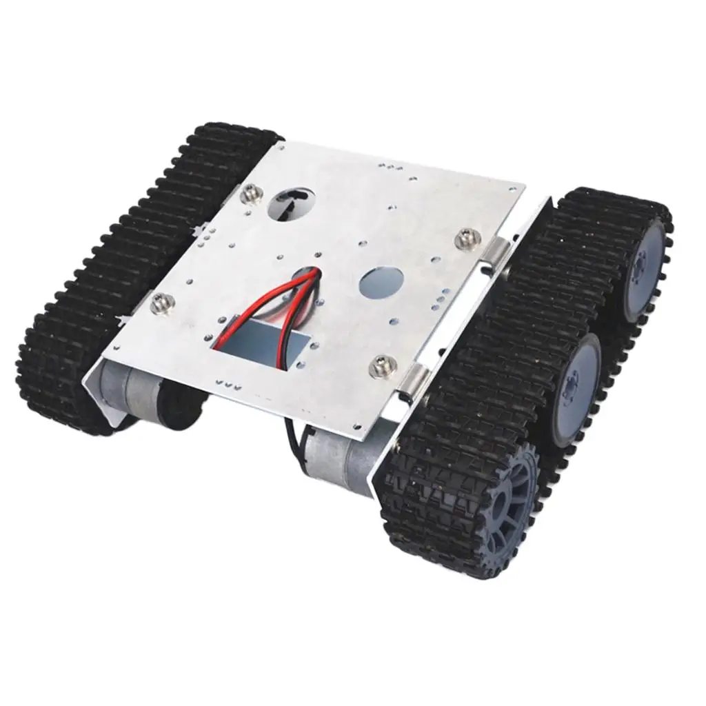 DIY用DC 9付きRC追跡ロボットプラットフォームアルミニウム合金シャーシ