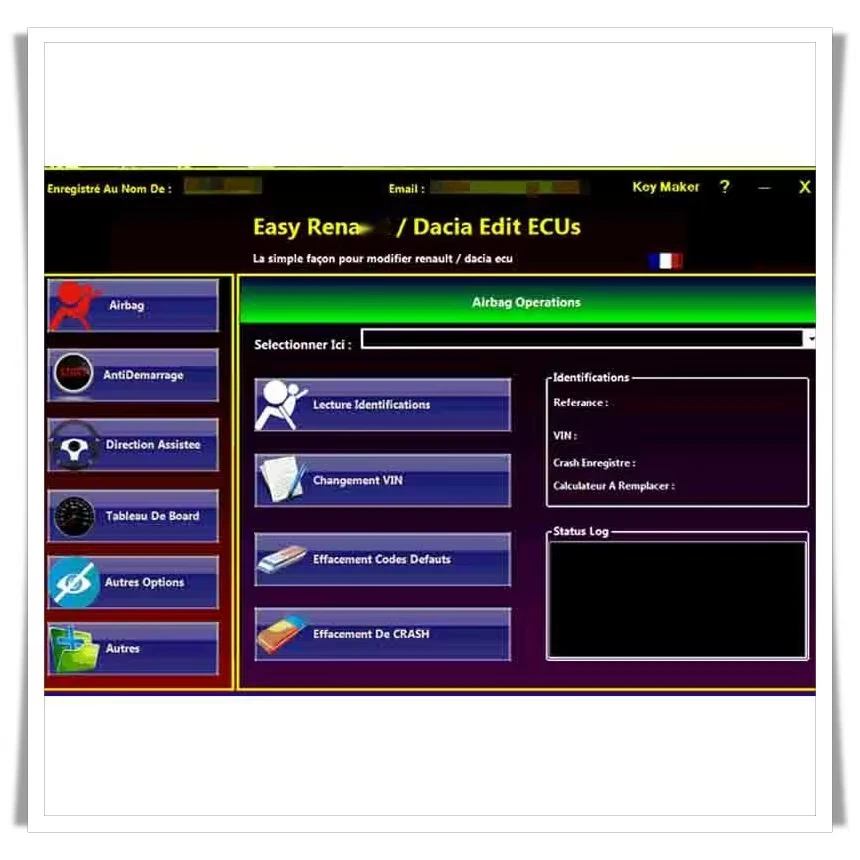 BEST Easy Renaul 6.1.4 Software for Renaul ECU Programmer Clear Crash Airbag Card Keys UCH Cleaner WORK with OBDLink Renolink