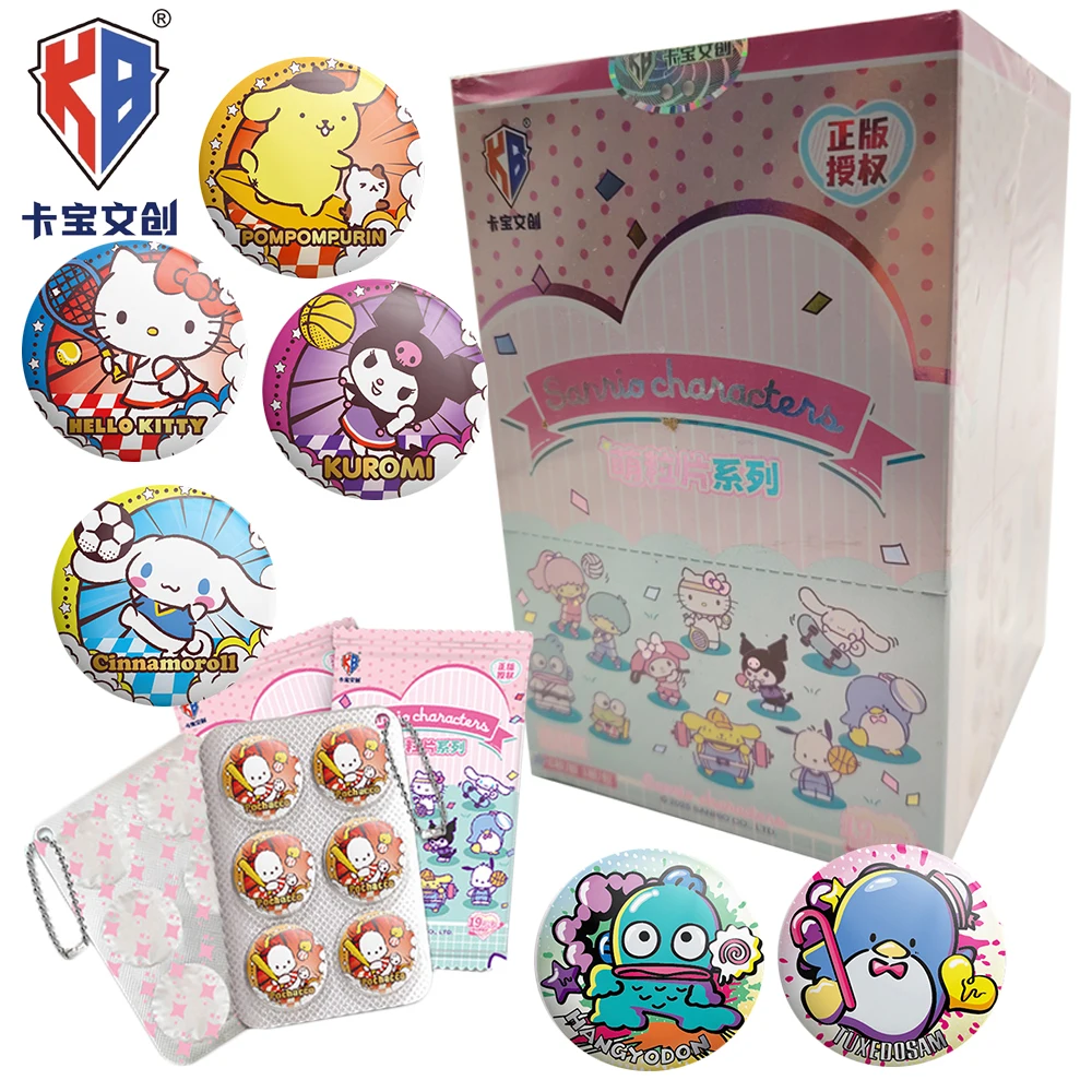 

Genuine Kabao Sanrio Cartoon Badges Pochacco Tinplate Brooches Desk Ornaments Bag Pins Cheerful Surprise Gifts for Kids Teens