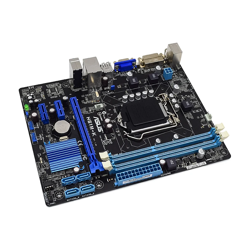 Placa base ASUS H61M-K Intel H61 LGA 1155 Core i3-2130 3245 2405 2500 3340 3470 3570 3770 cpu Micro ATX