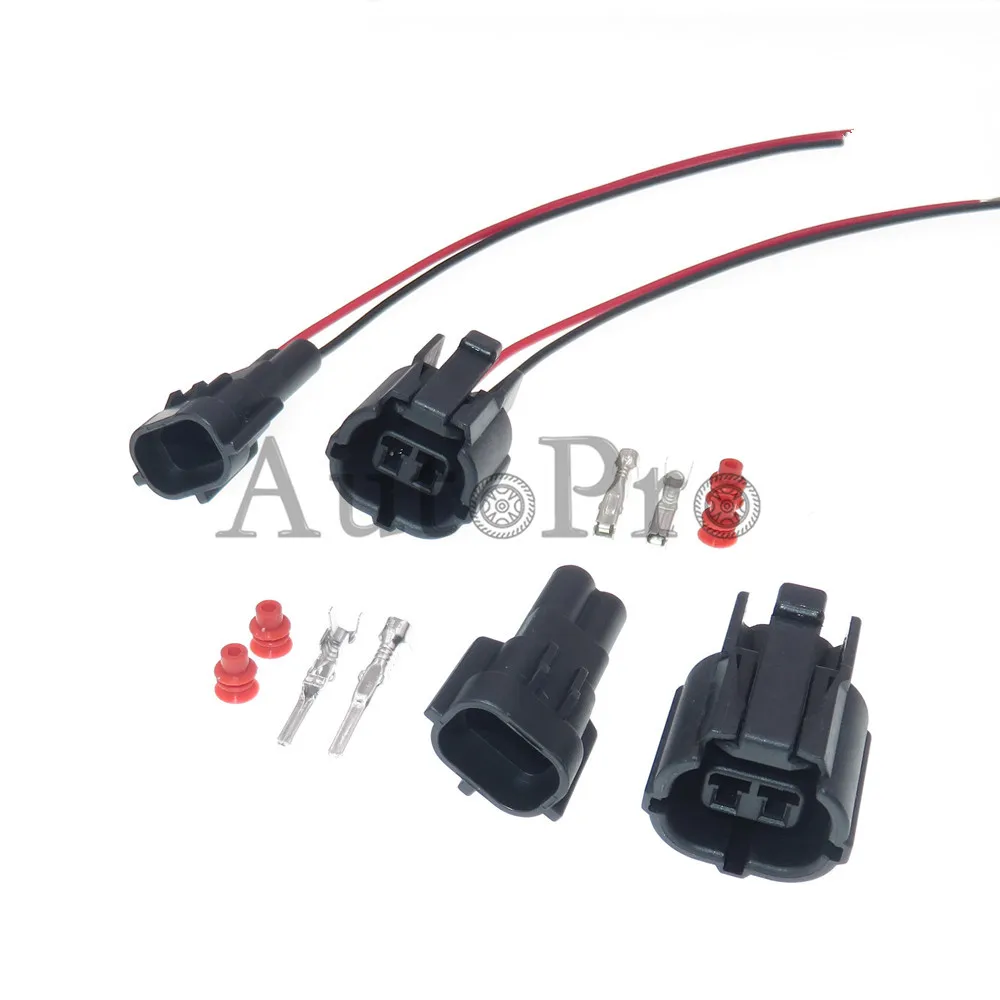 1 Set 2 Hole 173063-2 173090-2 AC Assembly Car Wiring Plug Automotive Cable Socket For Auto Connector