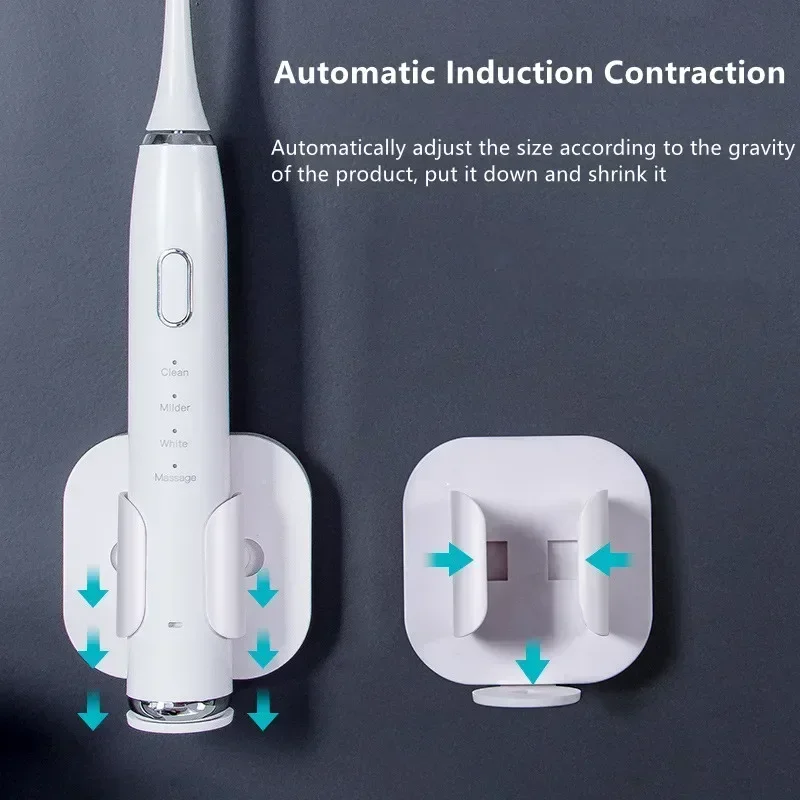 Stojak na szczoteczki do zębów Organizator Elektryczna szczoteczka do zębów Uchwyt naścienny Oszczędność miejsca Akcesoria łazienkowe